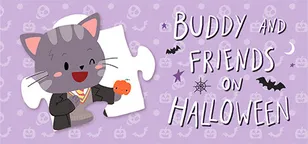 header of Buddy and Friends on Halloween